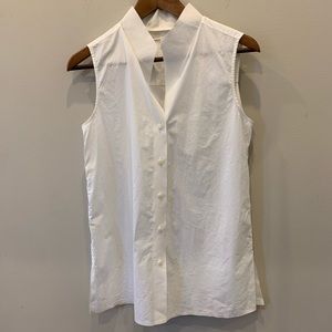 COS white sleeveless shirt size 34